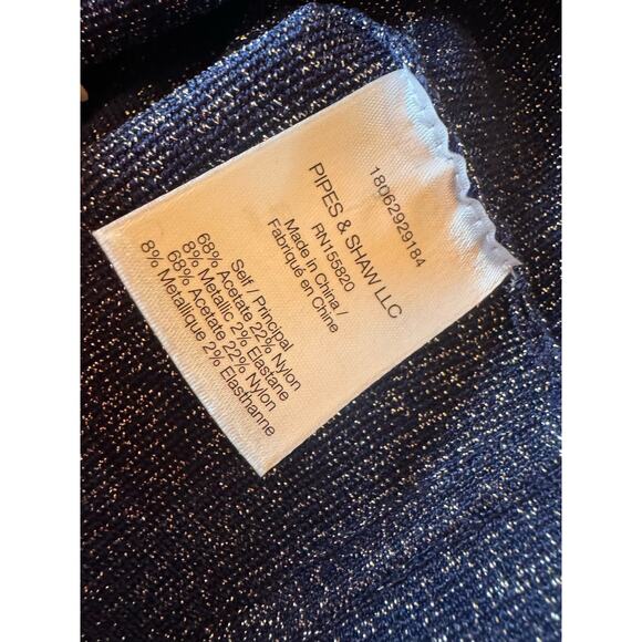 VERONICA BEARD FOLEY SLEEVELESS METALLIC FLARE MIDI DRESS sz M - Picture 11 of 11